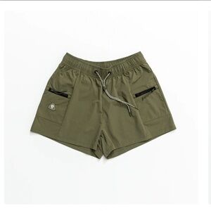 Bearded Goat Women’s Athletic Shorts, Army Green, S